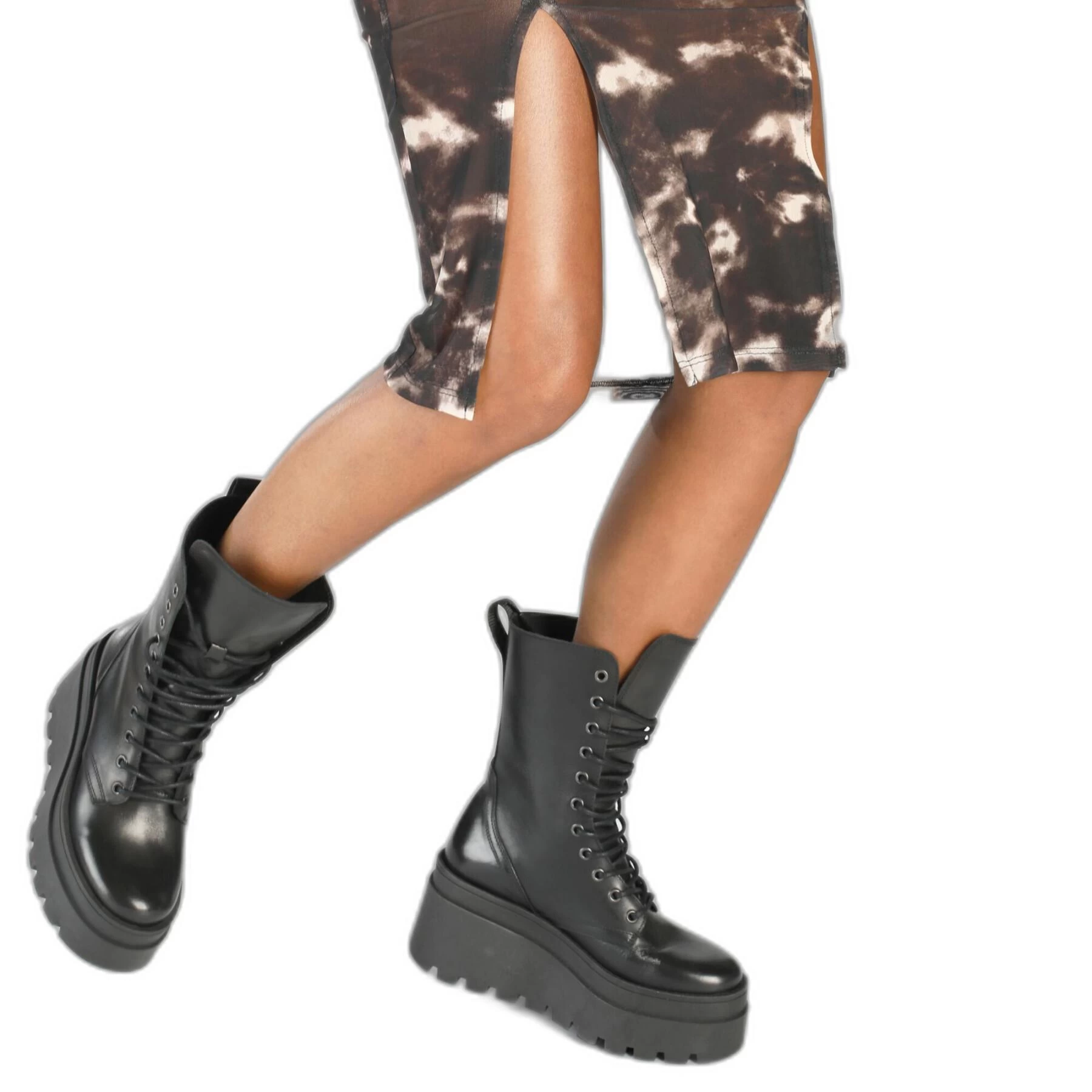 Bottines à Lacets Cuir Vernis Femme Buffalo Lift 4 Bottines à Lacets Cuir Vernis Femme Buffalo Lift – Image 2