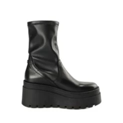 Bottines Cuir Vernis Femme Buffalo Lift Mid