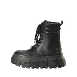 Bottines à Lacets Nappa Vegan Femme Buffalo Ava Mid