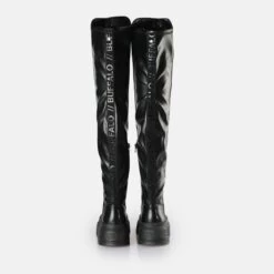 Bottes Nappa Vegan Femme Buffalo Ava Overknee -Chaussures De Mode buffalo 1224019 5 nw