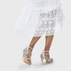 Sandales à Talon Satin Femme Buffalo Claudia -Chaussures De Mode buffalo 1291246 7 nw