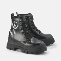 Bottines Femme Buffalo Aspha Graffiti -Chaussures De Mode buffalo 1622096 4 nw