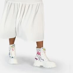 Bottines Femme Buffalo Aspha RLD Laceup Mid -Chaussures De Mode buffalo 1622141 1