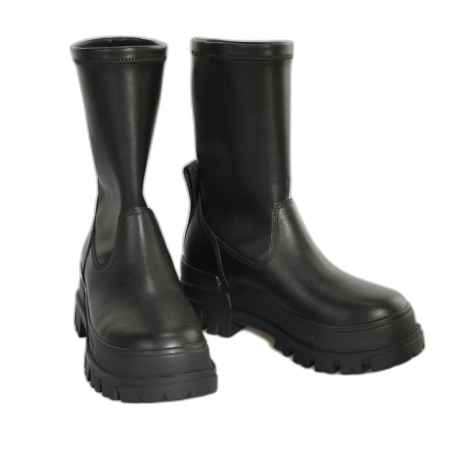 Bottes Nappa Vegan Femme Buffalo Aspha Sockboot Mid 6 Bottes Nappa Vegan Femme Buffalo Aspha Sockboot Mid – Image 4