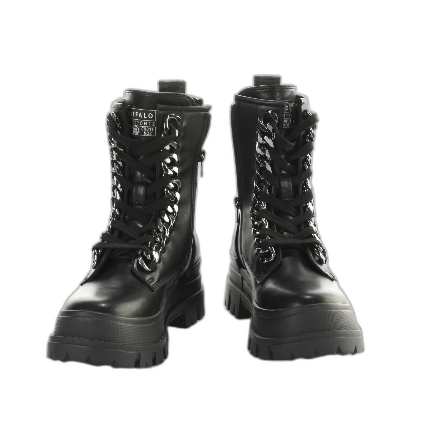 Bottes Nappa Vegan Femme Buffalo Aspha Chain Mid 6 Bottes Nappa Vegan Femme Buffalo Aspha Chain Mid – Image 4