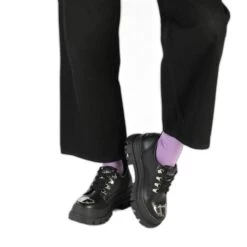 Baskets à Lacets Nappa Vegan Femme Buffalo Aspha Cls Steel Lo -Chaussures De Mode buffalo 1622162 black 3