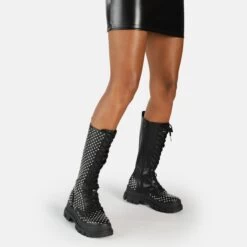 Bottes Nappa Vegan Femme Buffalo Aspha On Pin Hi -Chaussures De Mode buffalo 1622166 7 nw