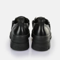 Mocassins Femme Buffalo Aspha Loafer Chain -Chaussures De Mode buffalo 1622214 2