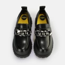 Mocassins Femme Buffalo Aspha Loafer Chain -Chaussures De Mode buffalo 1622214 6