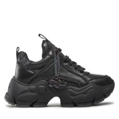 Baskets Pailletées Nappa Vegan Femme Buffalo Binary Glam