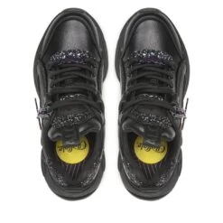 Baskets Pailletées Nappa Vegan Femme Buffalo Binary Glam -Chaussures De Mode buffalo 1630751 black 3