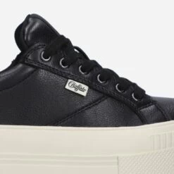 Baskets à Lacets Nappa Vegan Femme Buffalo Paired Lo 11 Baskets à Lacets Nappa Vegan Femme Buffalo Paired Lo -Chaussures De Mode buffalo 1630788 black offwhite 5