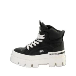 Baskets Ă Lacets Nylon Femme Buffalo Raven Mid
