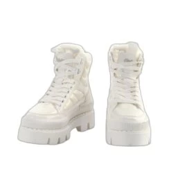 Baskets à Lacets Femme Buffalo Raven Snow Mid -Chaussures De Mode buffalo 1630805 white 3