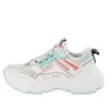 Baskets En Maille Nappa Vegan Femme Buffalo Cld Run Jog -Chaussures De Mode buffalo 1630887 white mint coral 1